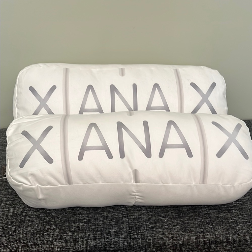 Xanax White and Gray Pillow Set